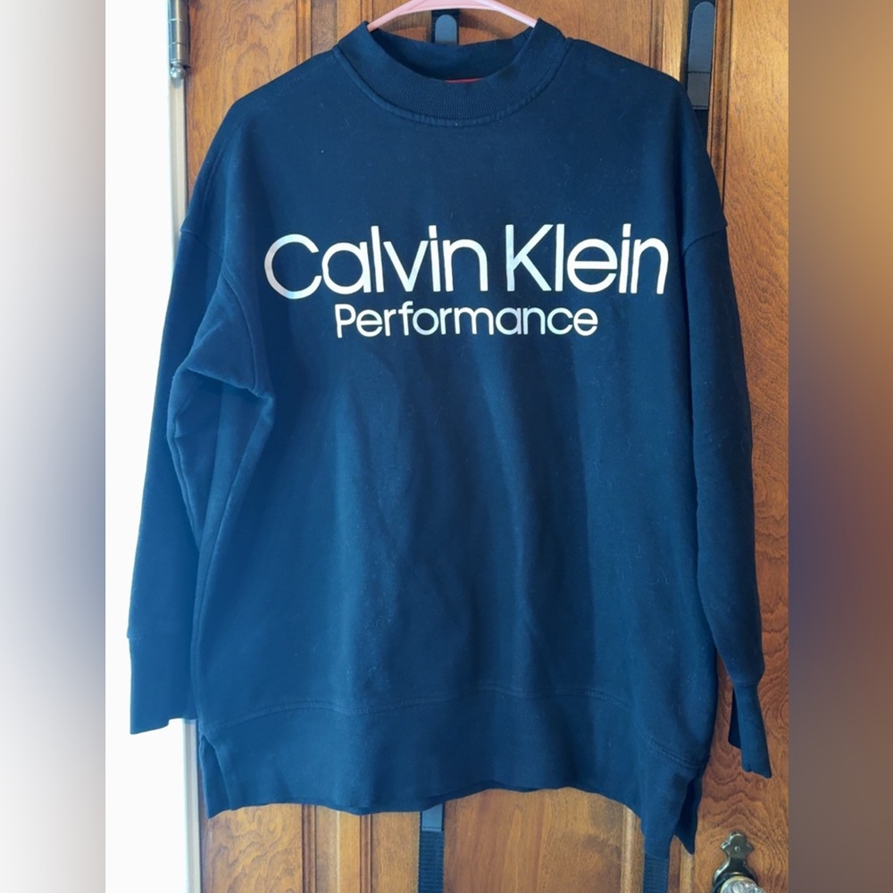 Calvin Klein Performance Women’s Black Oversized Crewneck Sweater